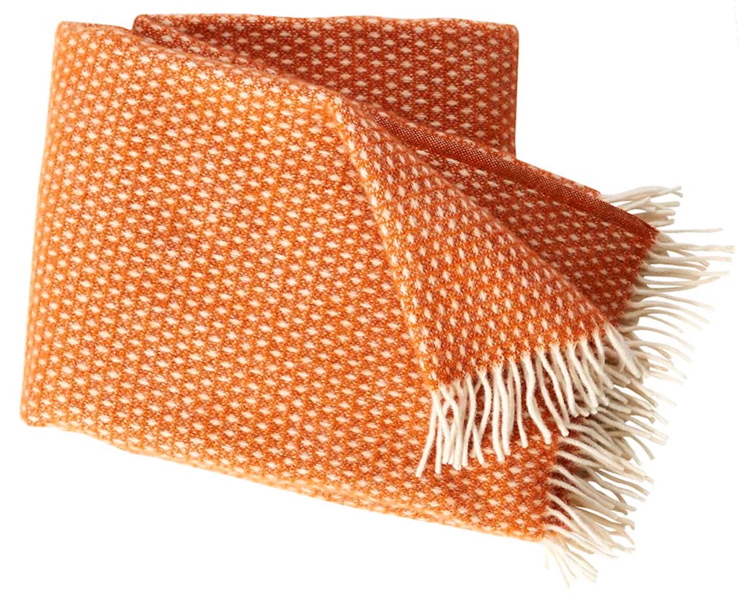 Plaid Knut roest oranje